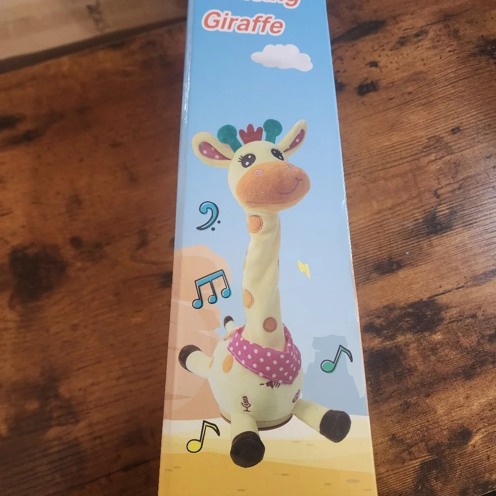 Dancing Talking Giraffe Toy, Stuffed Animal Baby Toy repeating What You Say.